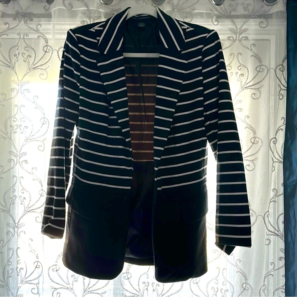 Blazer jacket in soft ponte fabric